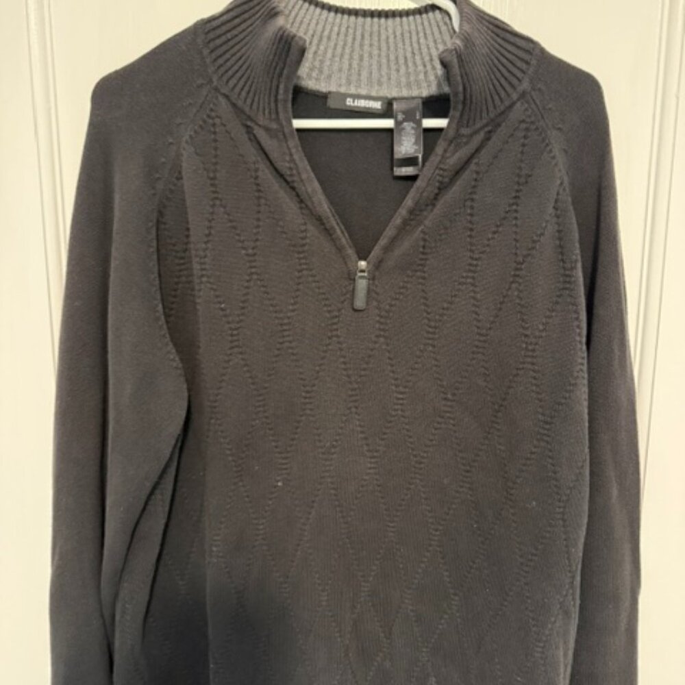 Caiborne Mens Black Half Zip